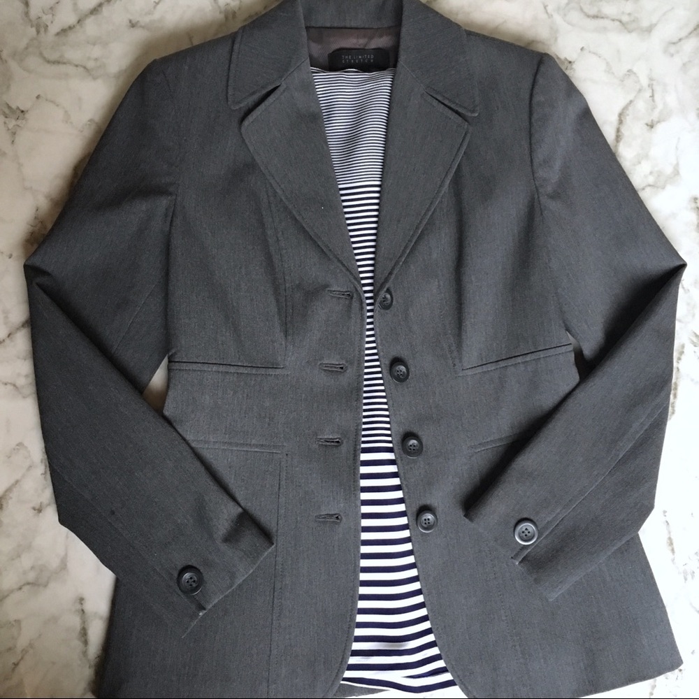 "Back to Business" Grey Blazer